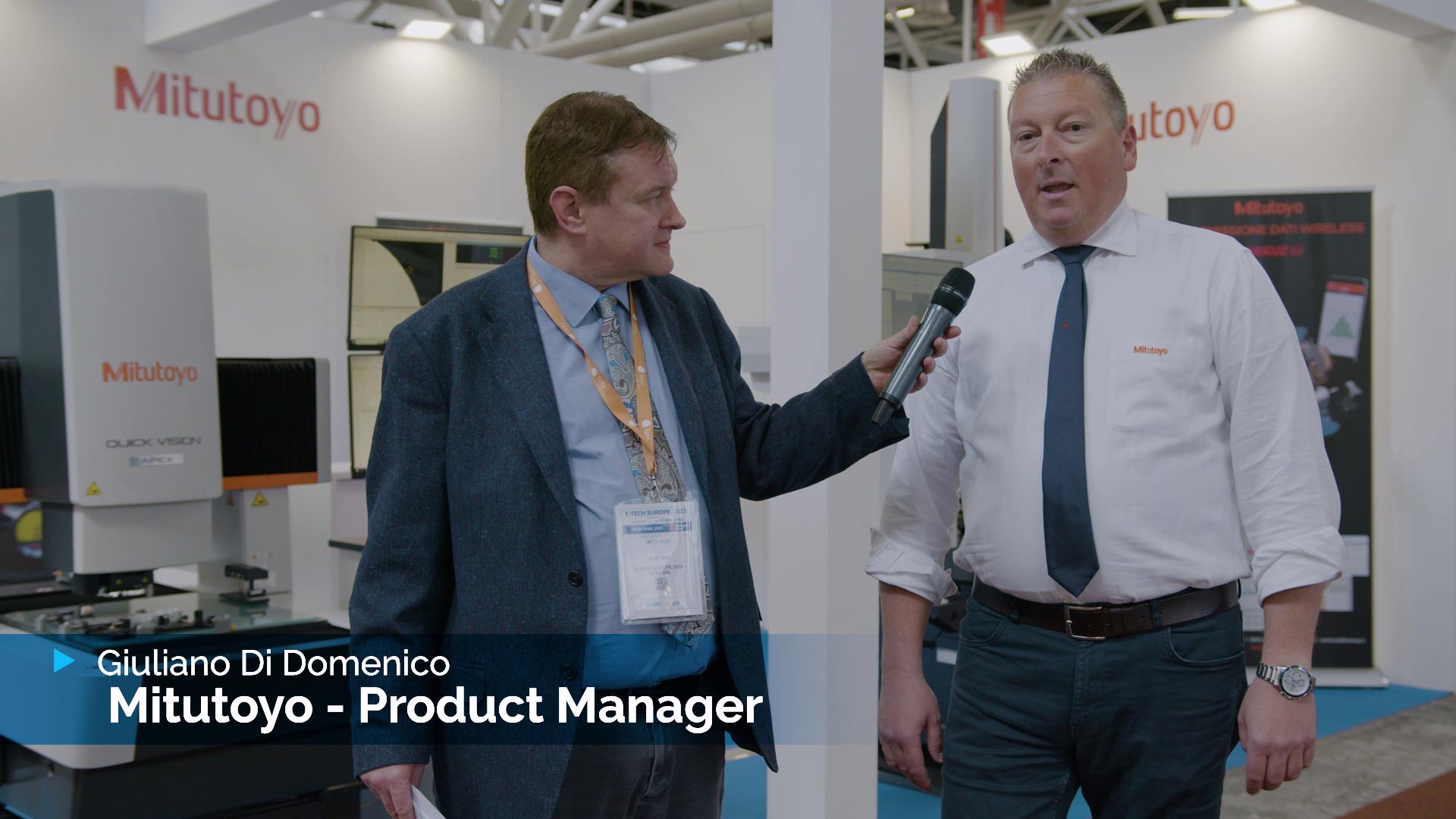 Video Interview with Giuliano Di Domenico, Product Manager of Mitutoyo – E-TECH EUROPE 2023