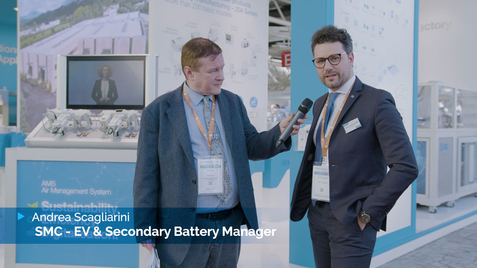 Video Interview with Andrea Scagliarini, EV & Secondary Battery Manager of SMC – E-TECH EUROPE 2023