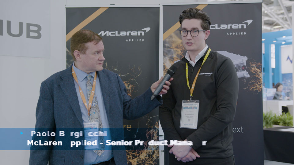 Video Interview with Paolo Bargiacchi, Senior Product Manager of McLaren Applied – E-TECH EUROPE 2023
