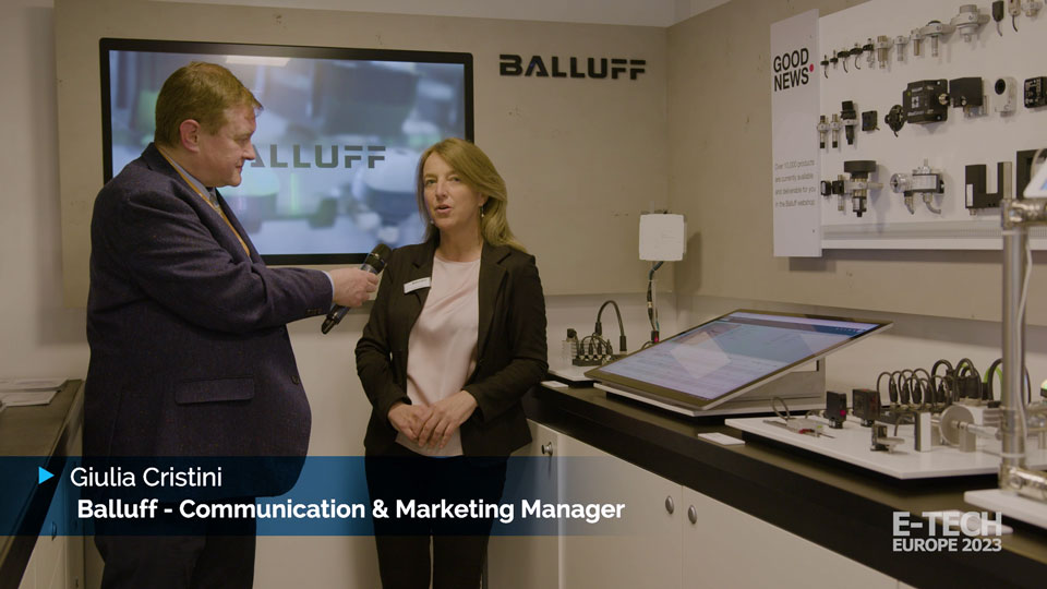 Video Interview with Giulia Cristini, Communication and Marketing Manager of Balluff – E-TECH EUROPE 2023
