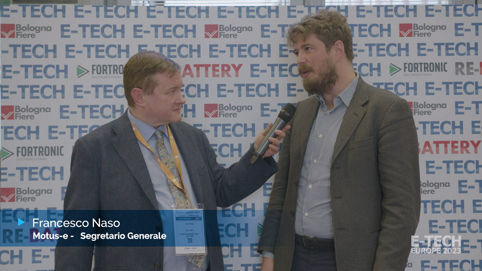 Video Interview with Francesco Naso, Secretary General of MOTUS-E – E-TECH EUROPE 2023